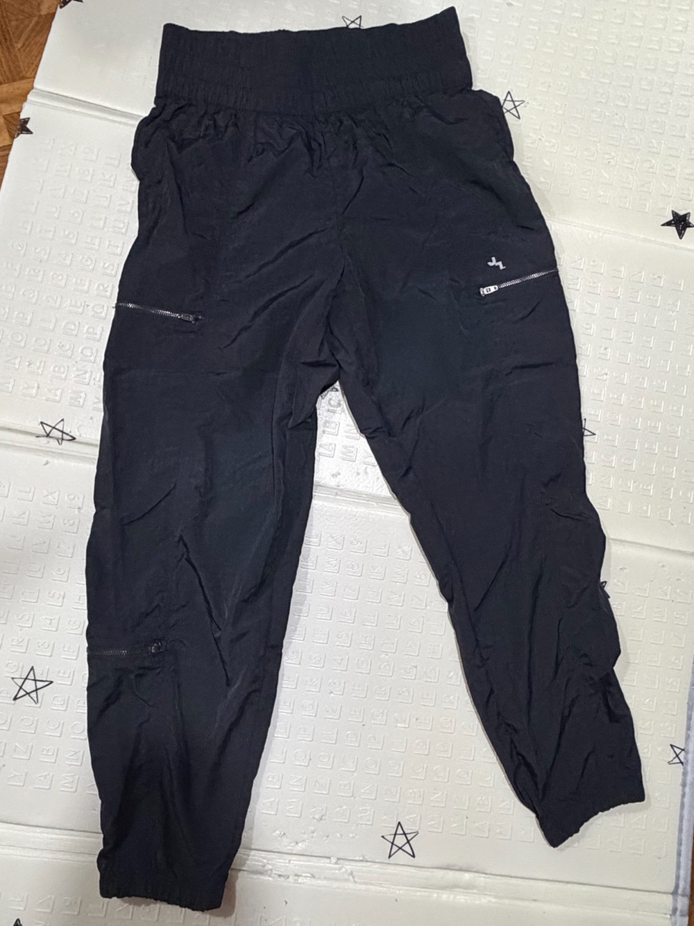 JoyLab Black Elastic-Waist Jogger Pants